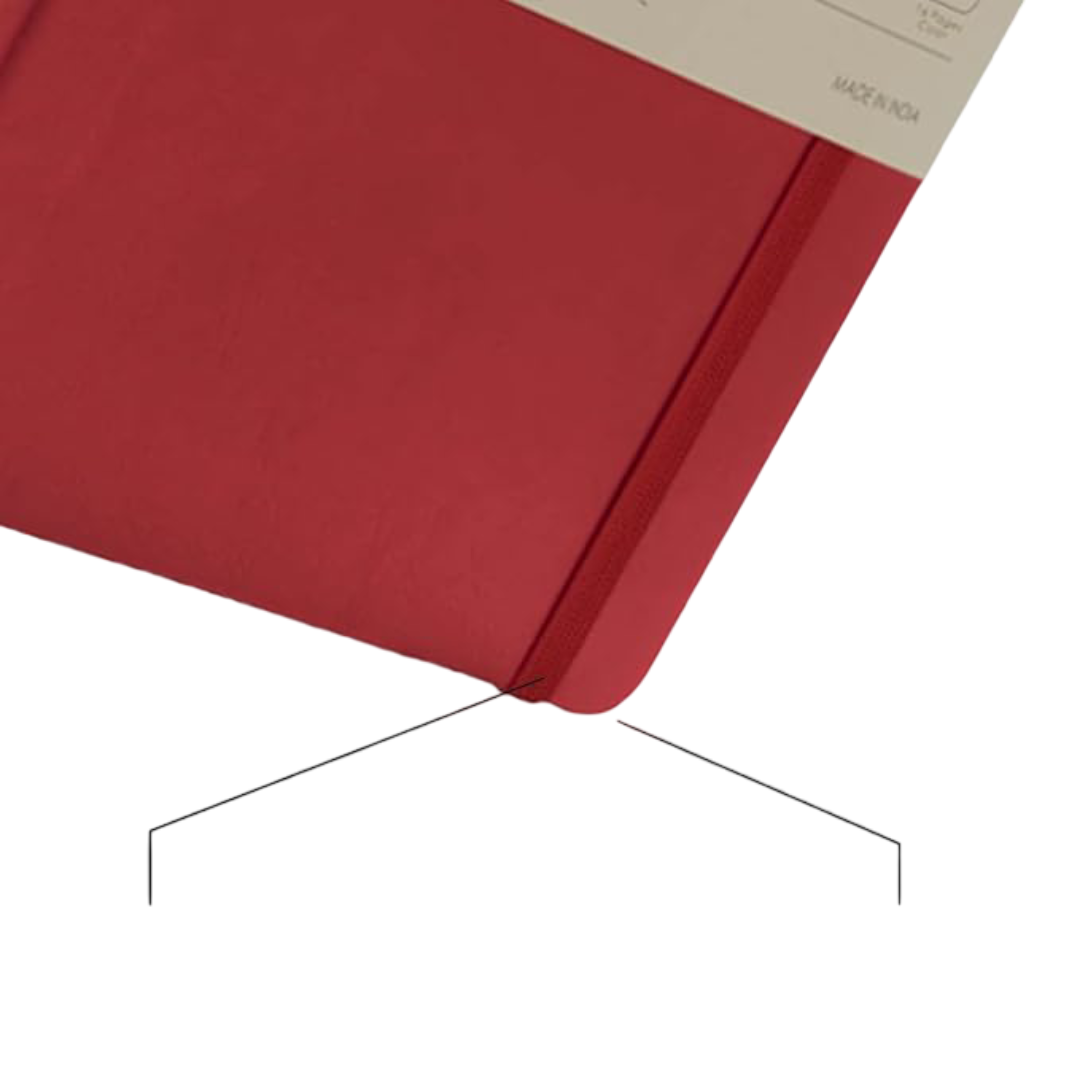 myPAPERCLIP Note Book, Signature Series, A5, (148 x 210 mm, 5.83 x 8.27 in.), Ruled, Red (SSPU192A5-R Red)