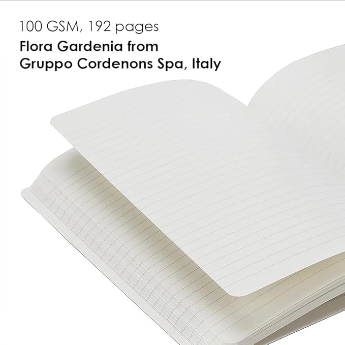 PAPERCLIP Note Book, Signature Series, A5, (148 x 210 mm, 5.83 x 8.27 in.), Ruled, Brown (SSPU192A5-R Brown)