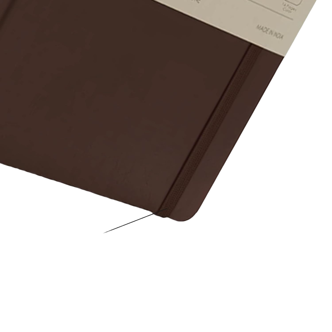 PAPERCLIP Note Book, Signature Series, A5, (148 x 210 mm, 5.83 x 8.27 in.), Ruled, Brown (SSPU192A5-R Brown)