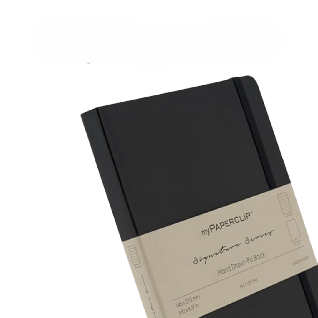 myPAPERCLIP Note Book, Signature Series, A5, (148 x 210 mm, 5.83 x 8.27 in.), Ruled, Green (SSPU192A5-R Green)