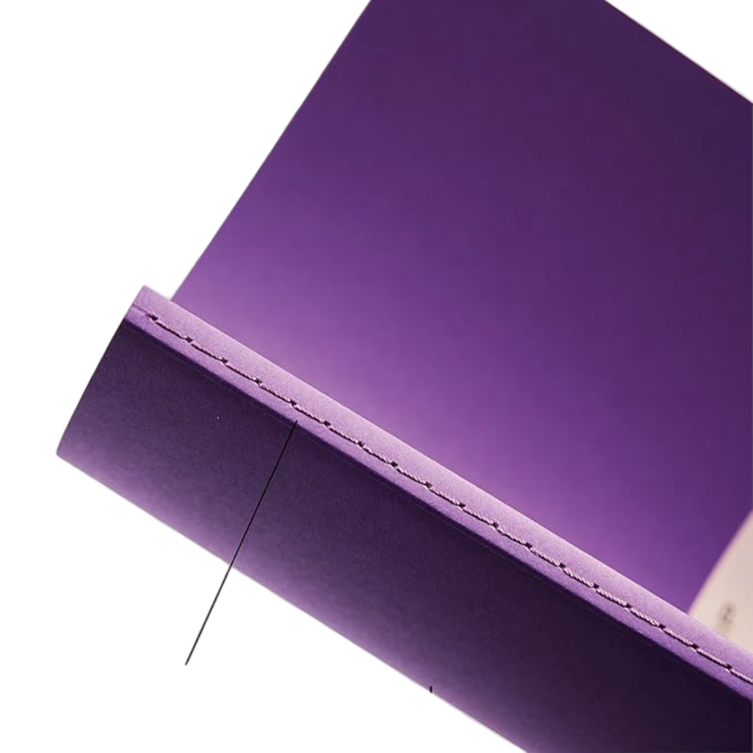 myPAPERCLIP NeoBasic A5 Ruled Notebook | 80 GSM, 192 Pages | 250 GSM Soft Card Cover | A5 (5.83" x 8.27") | Writing, Journaling, School & Office Use | Purple