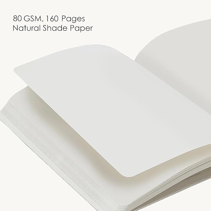 myPAPERCLIP NeoBasic Unruled B5 Notebook | 80 GSM, 160 Pages | 250 GSM Card Cover | B5 (6.93