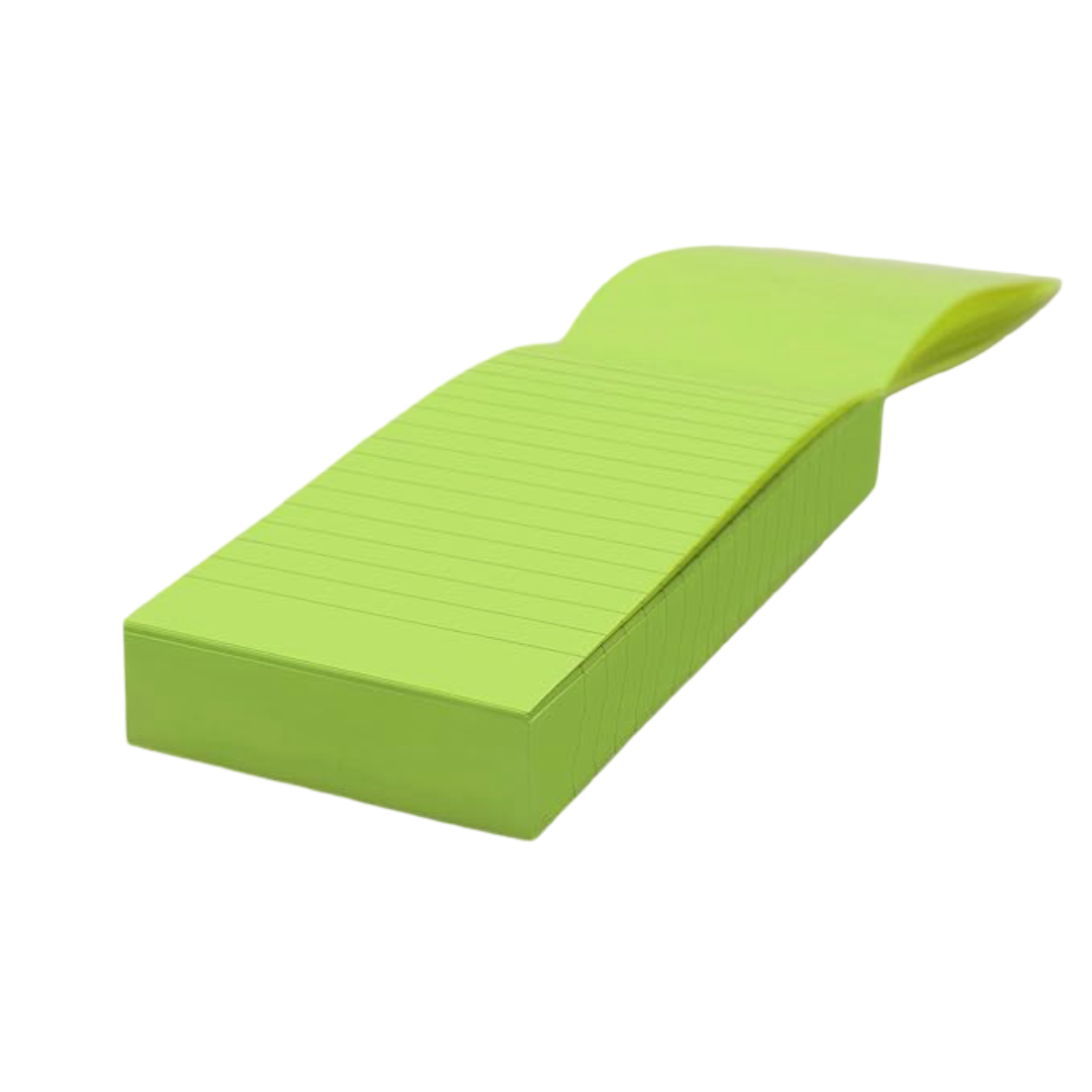 myPAPERCLIP Memo Block, Small (2.75 x 5.98 in.), Ruled, HP Green (MB250S-R HP Green)