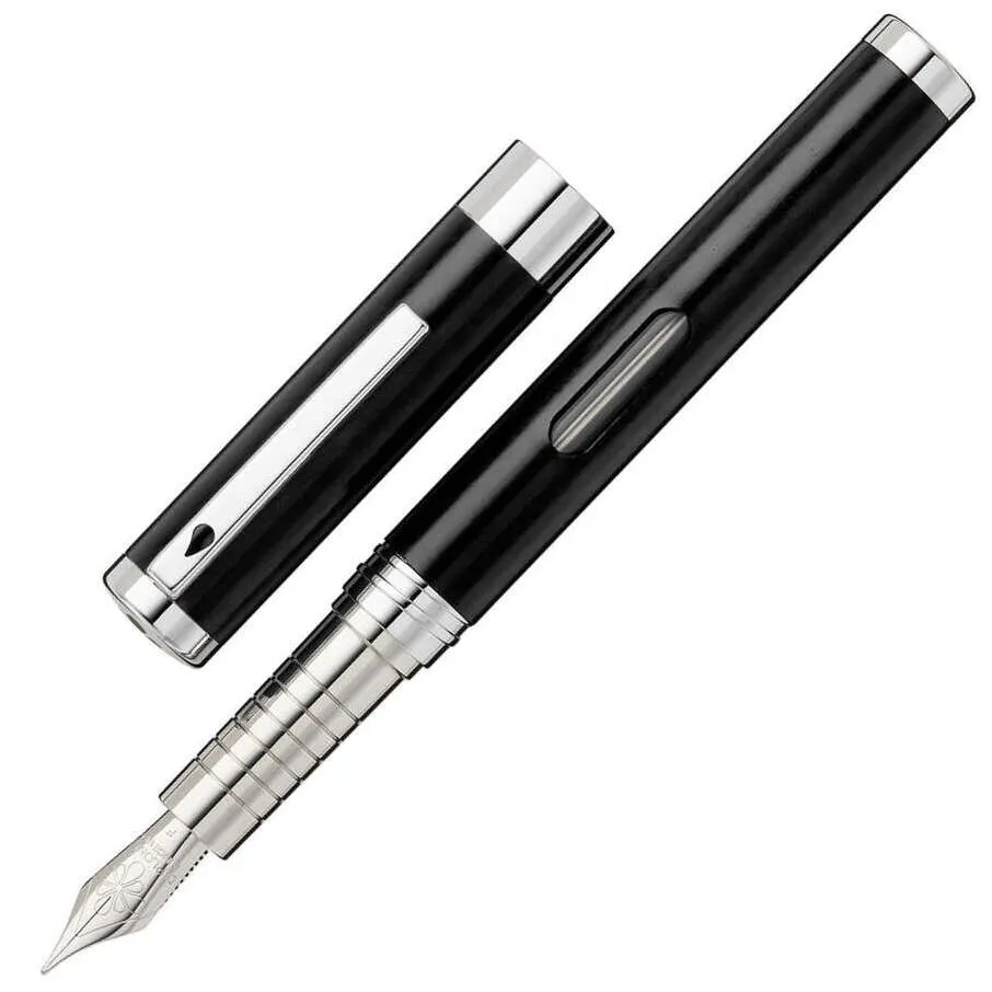 Diplomat Nexus Black CT Fountain Pen Fine