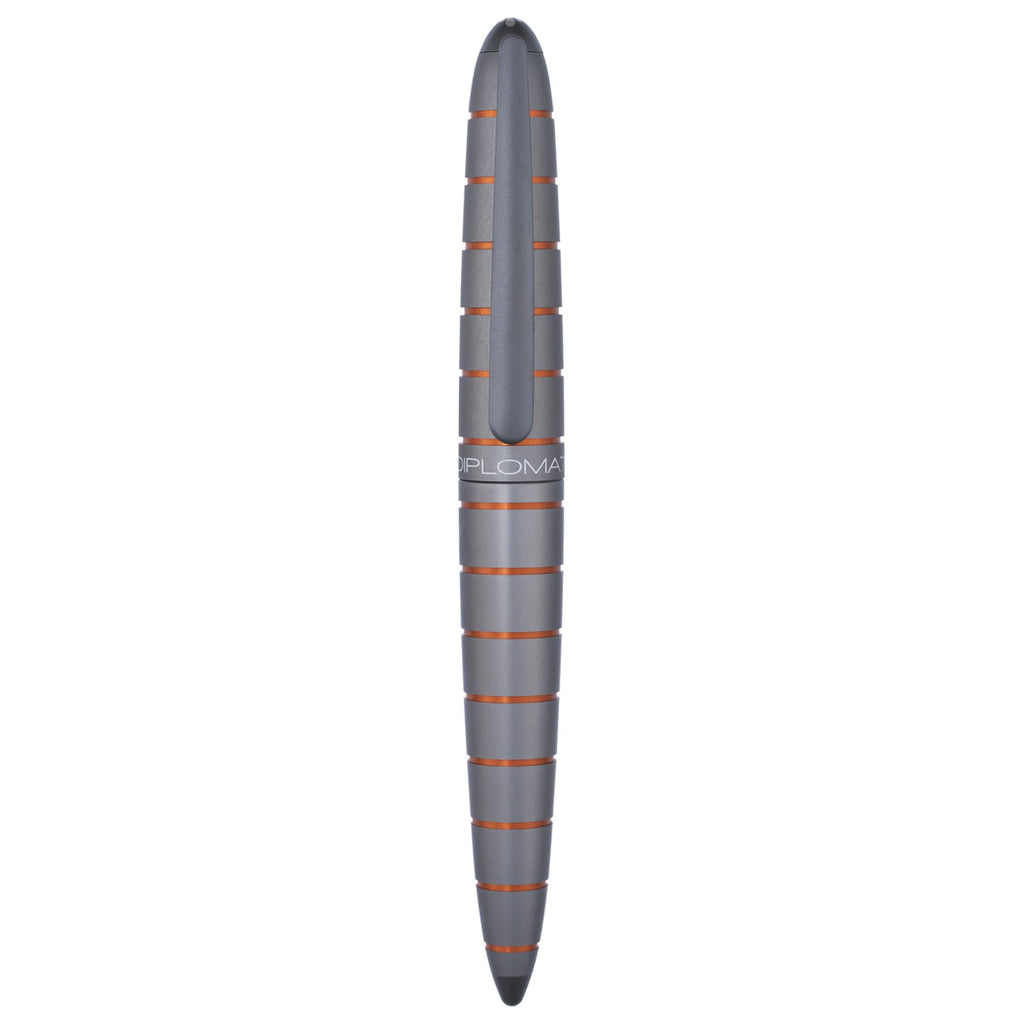 Diplomat Elox Ring Grey/Orange 14CT Fountain Pen Medium