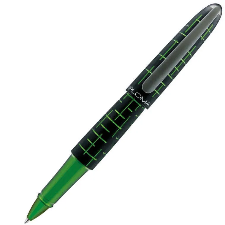 Diplomat Elox Matrix Black/Green Roller Ball Pen D40363030