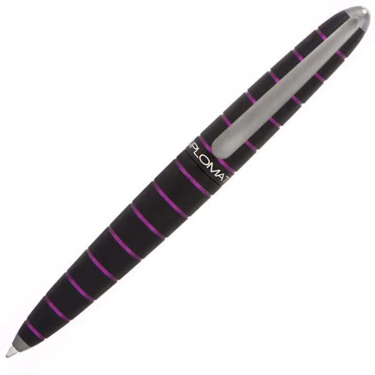 Diplomat Elox Black/Purple Ballpoint Pen