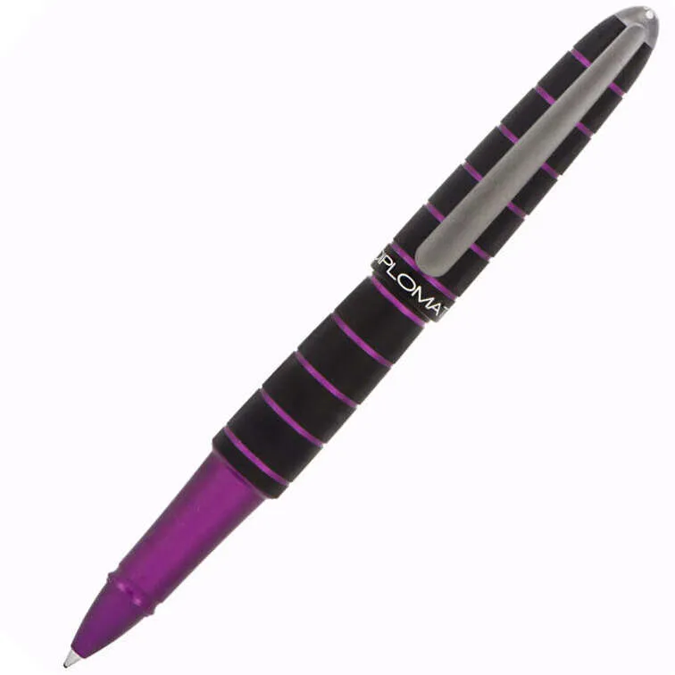 Diplomat Elox Black/Purple Roller Ball Pen