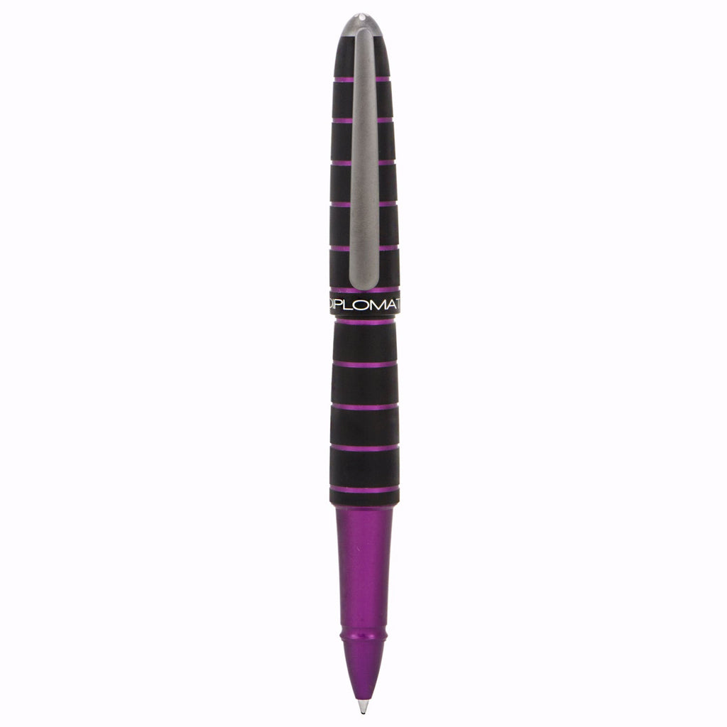 Diplomat Elox Black/Purple Roller Ball Pen