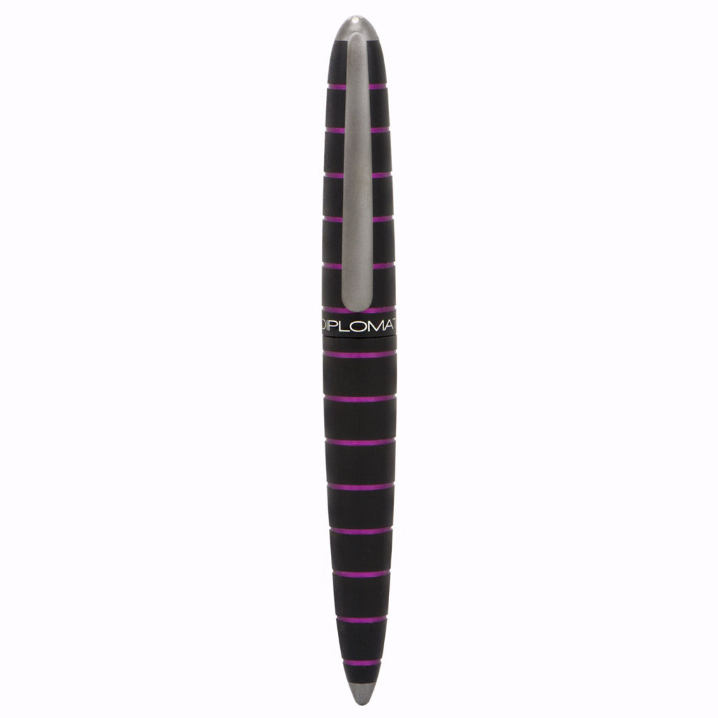 Diplomat Elox Black/Purple Roller Ball Pen