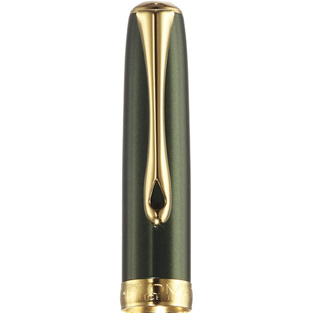 Diplomat Excellence A2 Evergreen/Gold Fountain Pen Extra Fine