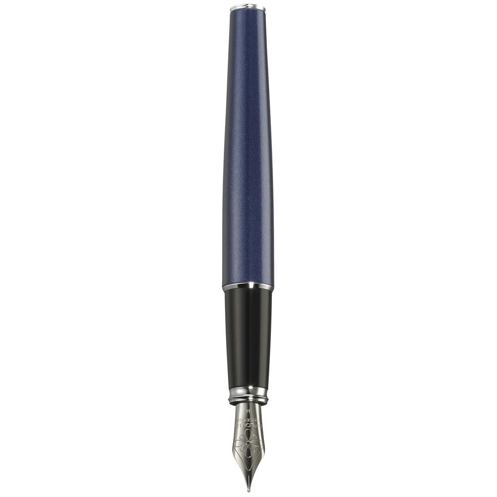 Diplomat Excellence A2 Midnight Blue/Chrome Fountain Pen Broad