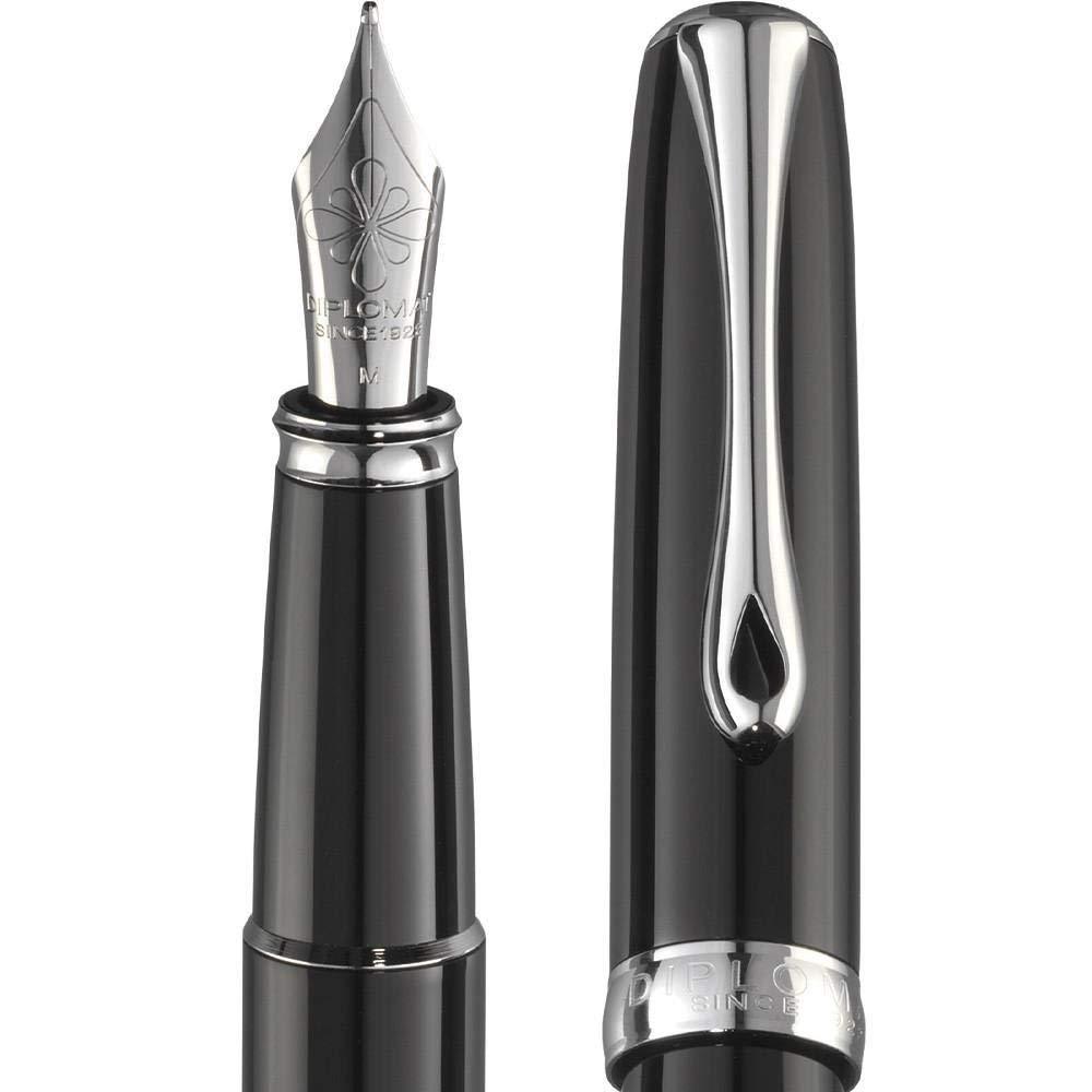 Diplomat Excellence A2 Black Lacquer Fountain Pen Fine