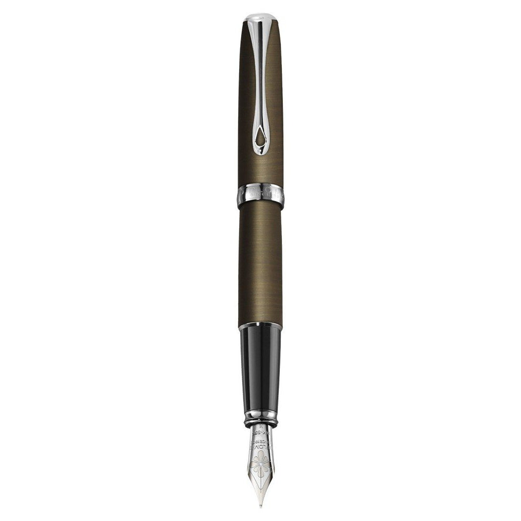 Diplomat Excellence A2 Oxyd Brass Fountain Pen Broad