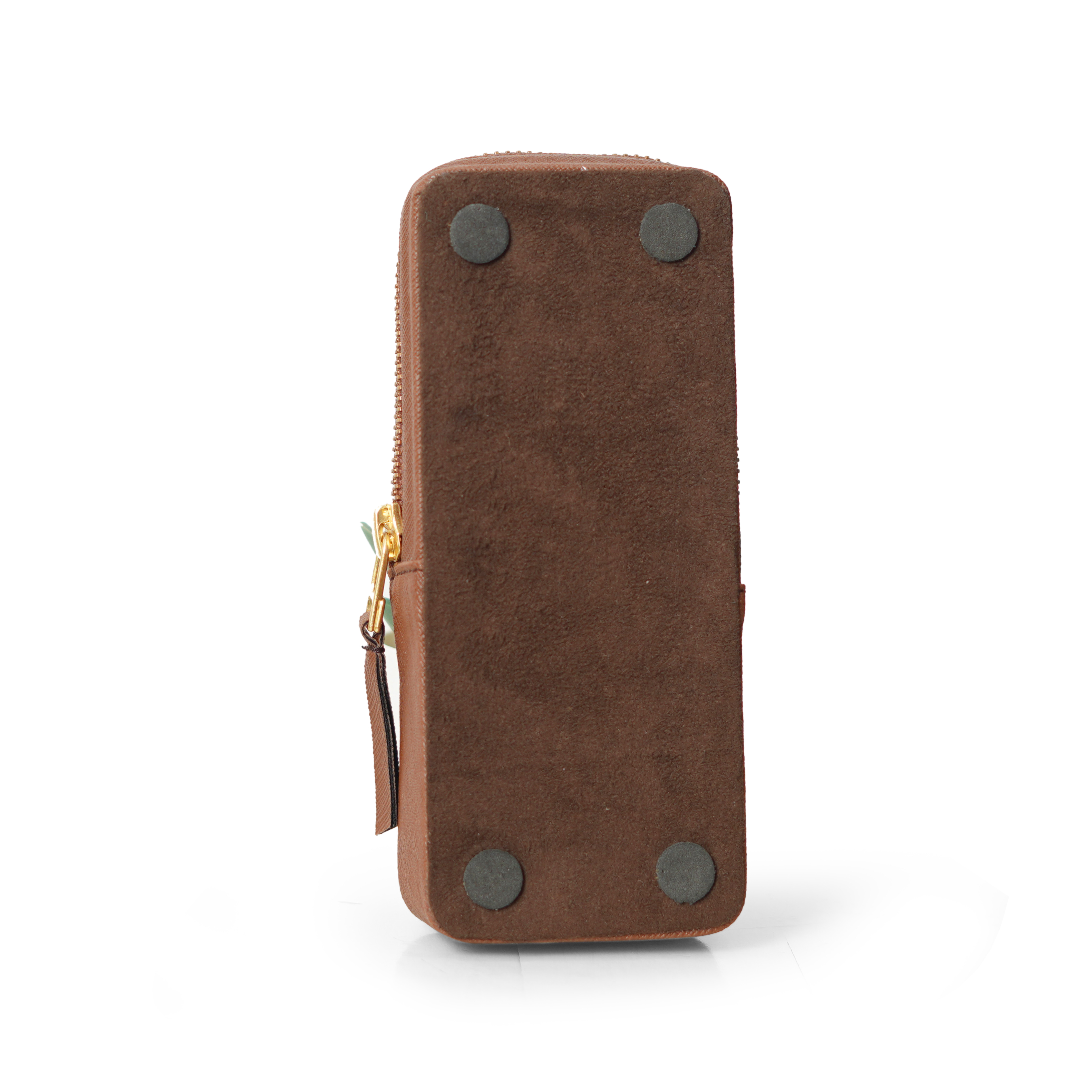 ARISTA PEN LEATHERETTE PEN CASE FOR 3 PENS BROWN