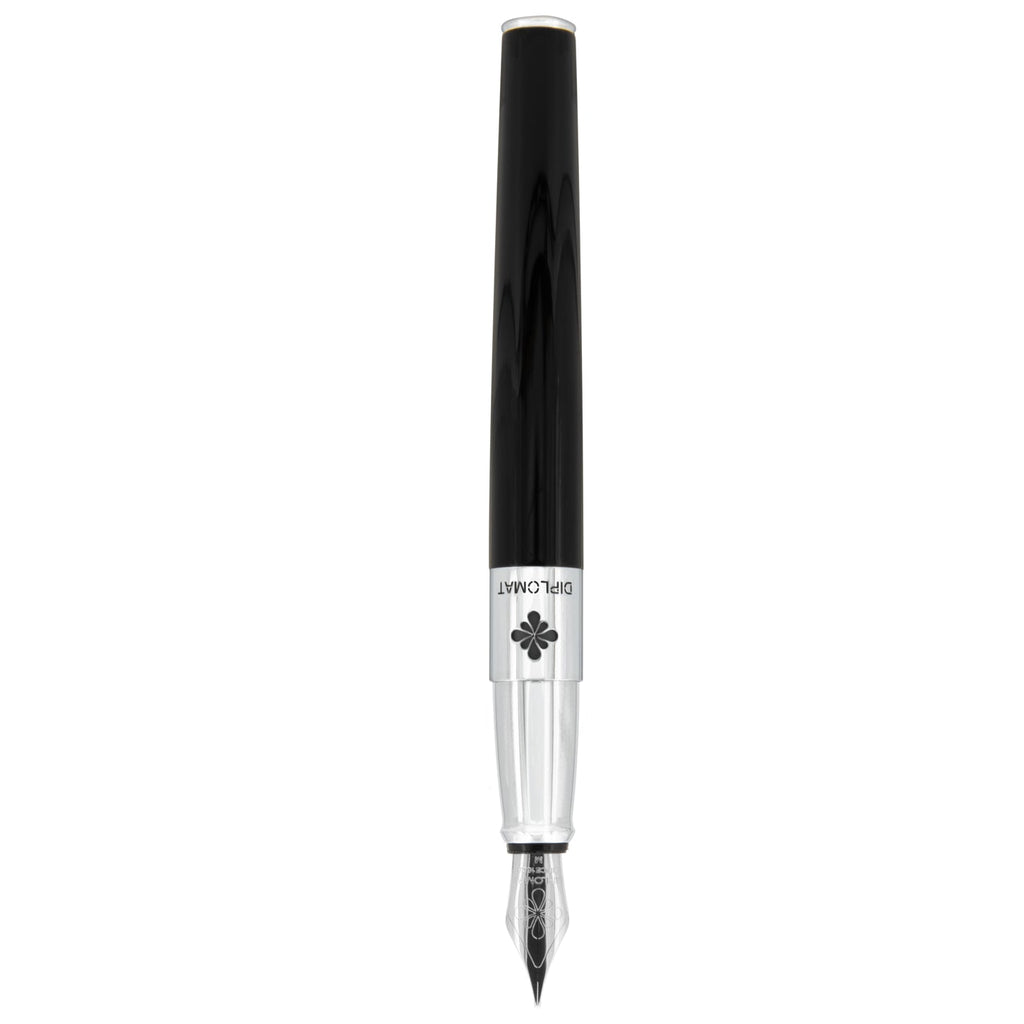 Diplomat CLR Black Lacquer Fountain Pen Broad