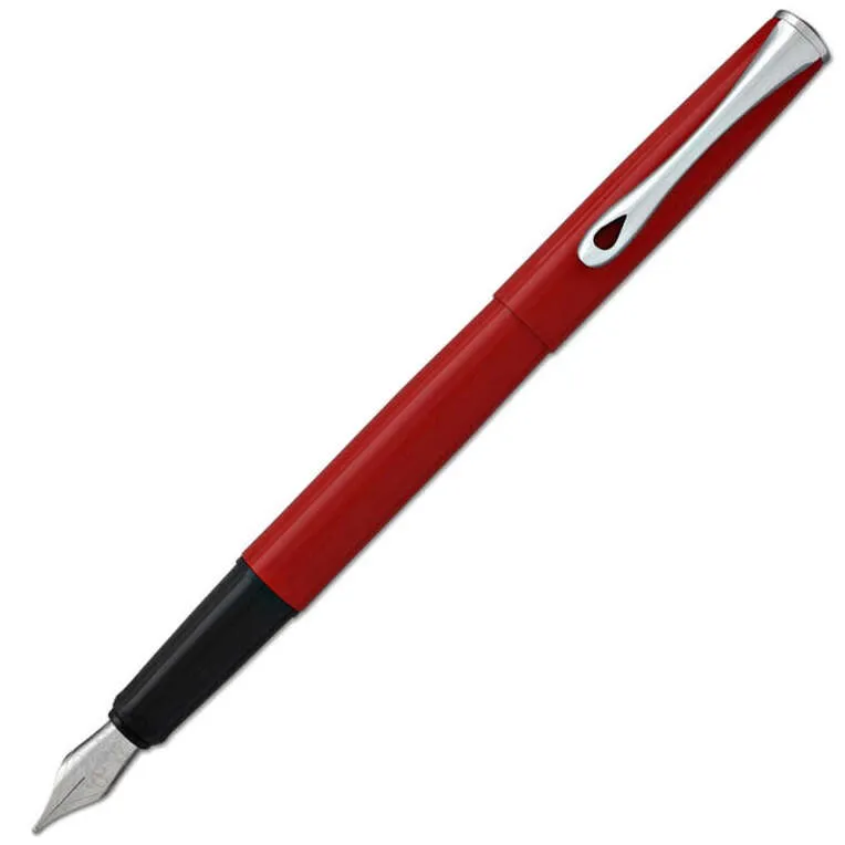 Diplomat Esteem Red Lacquer Fountain Pen Broad