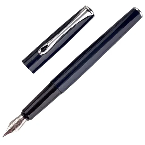 Diplomat Esteem Dark Blue CT Fountain Pen Broad