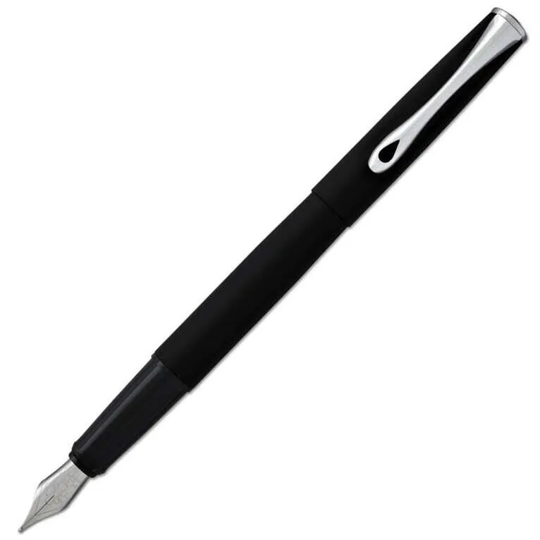 Diplomat Esteem Lapis Black Matt Fountain Pen Medium