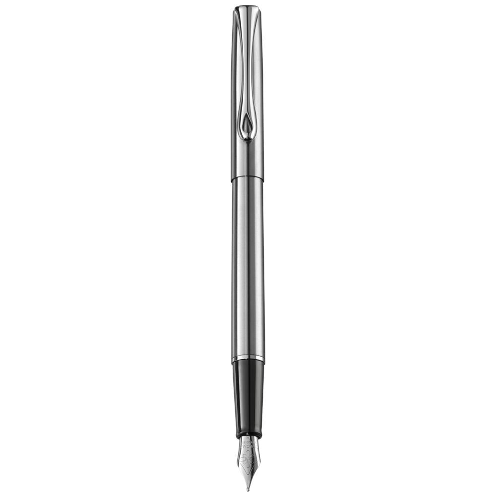 Diplomat Traveller Stainless Steel Fountain Pen Fine