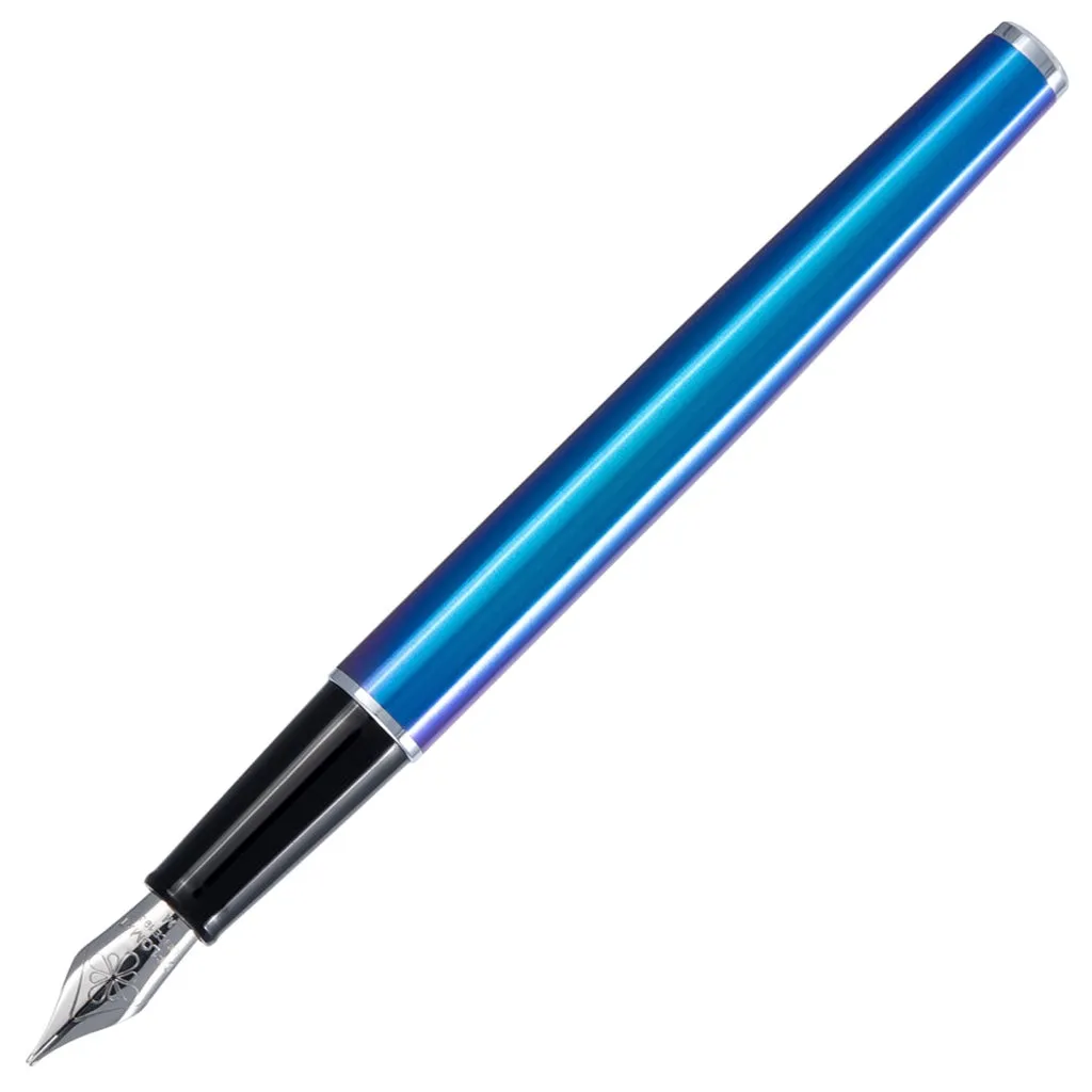 Diplomat Traveller Funky Blue CT Fountain Pen Fine