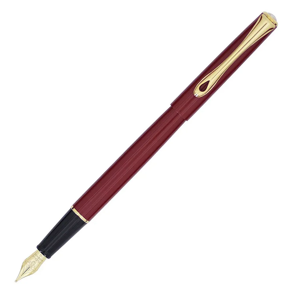 Diplomat Traveller Dark Red GT Fountain Pen Fine