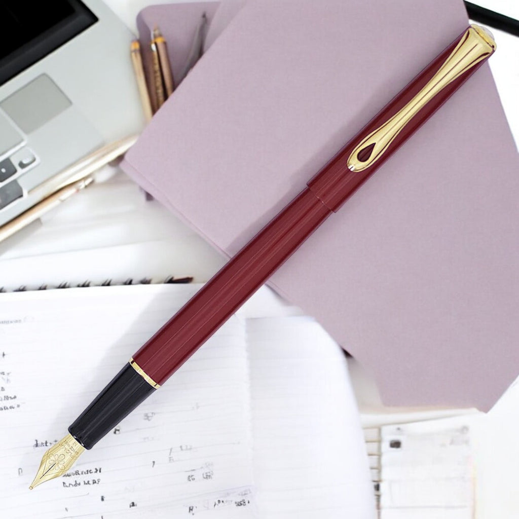 Diplomat Traveller Dark Red GT Fountain Pen Fine