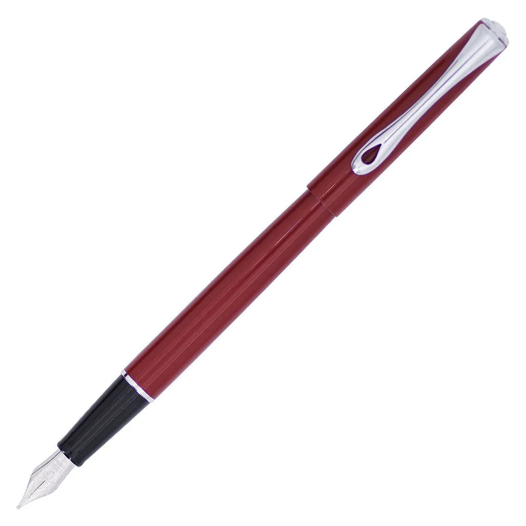 Diplomat Traveller Dark Red CT Fountain Pen Fine