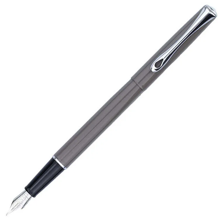 Diplomat Traveller Taupe Grey Fountain Pen Fine