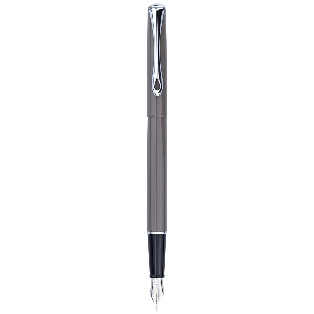 Diplomat Traveller Taupe Grey Fountain Pen Fine