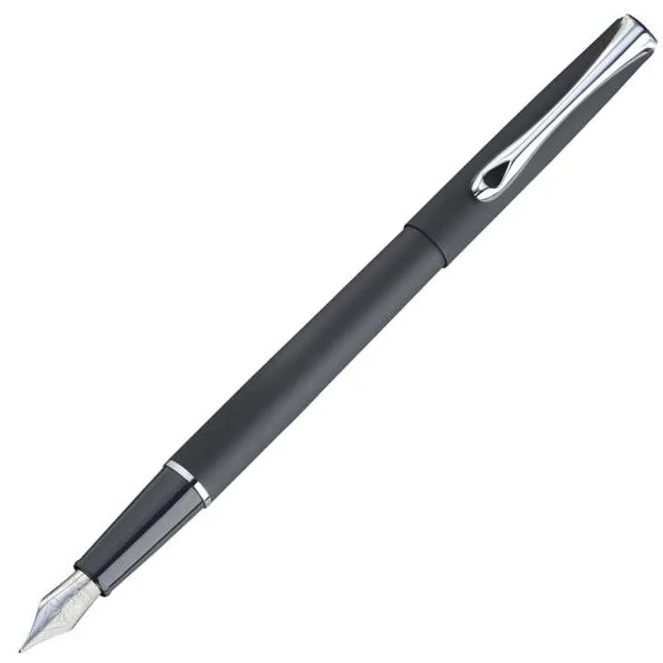 Diplomat Traveller Lapis Black Fountain Pen Fine