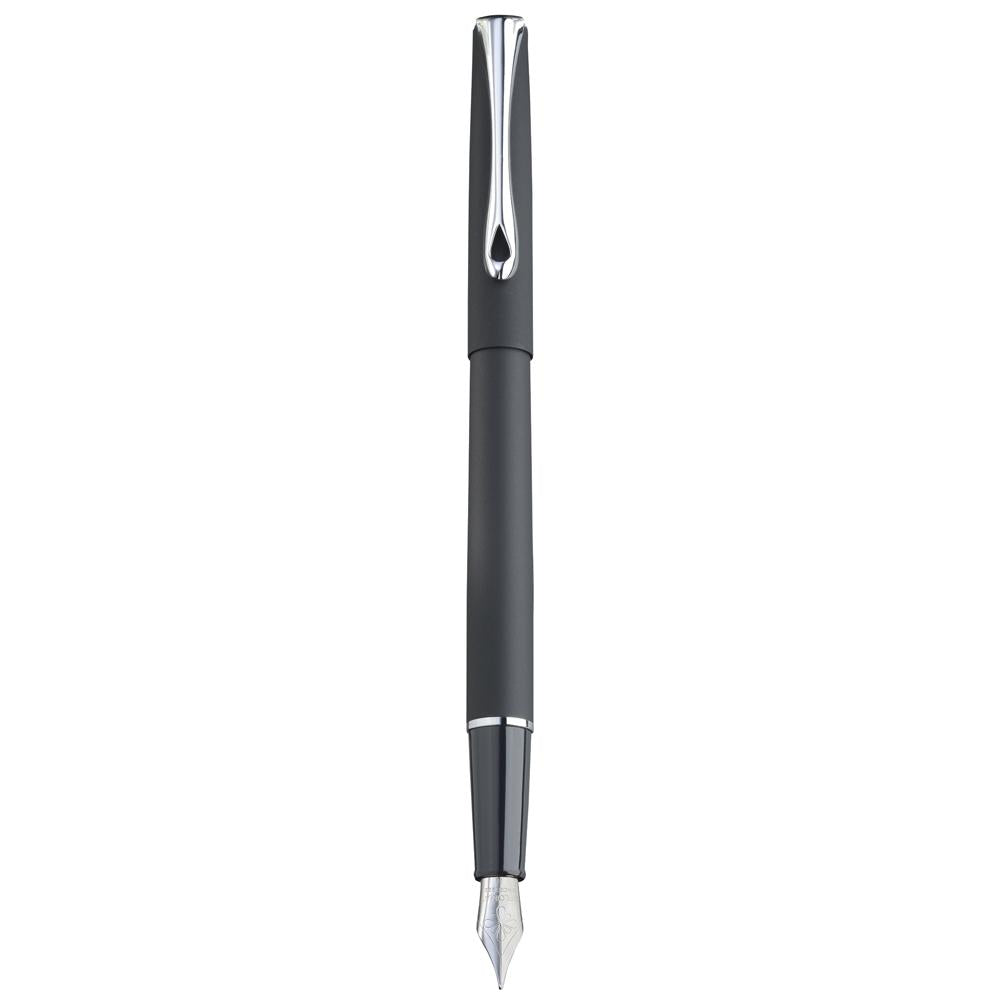 Diplomat Traveller Lapis Black Fountain Pen Medium