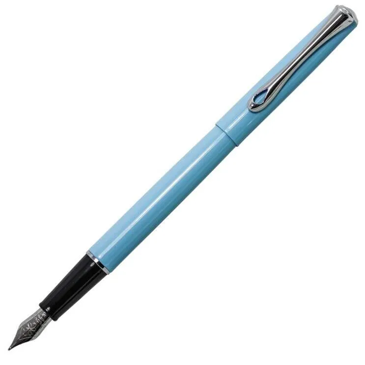 Diplomat Traveller Lumi Light Blue Fountain Pen Medium