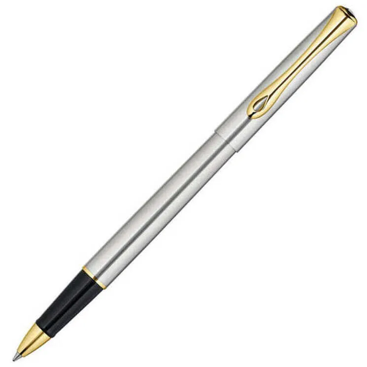 Diplomat Traveller Stainless Steel Gold Roller Ball Pen D20000651