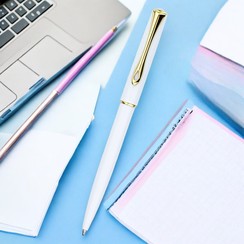 Diplomat Traveller Snow White Gold easyFLOW Ball Pen D40705040