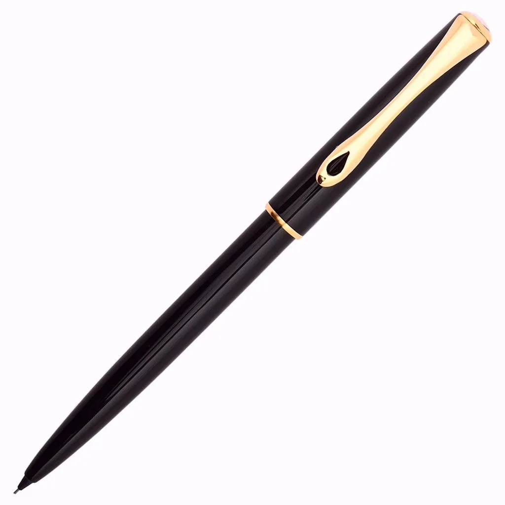 Diplomat Traveller Black Lacquer Gold Mechanical Pencil (0.5 MM) D40706050