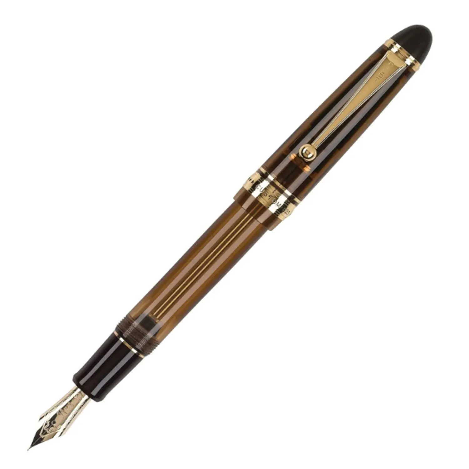 PILOT | CUSTOM 823 | 14K Gold| Fountain Pen | Amber Brown GT