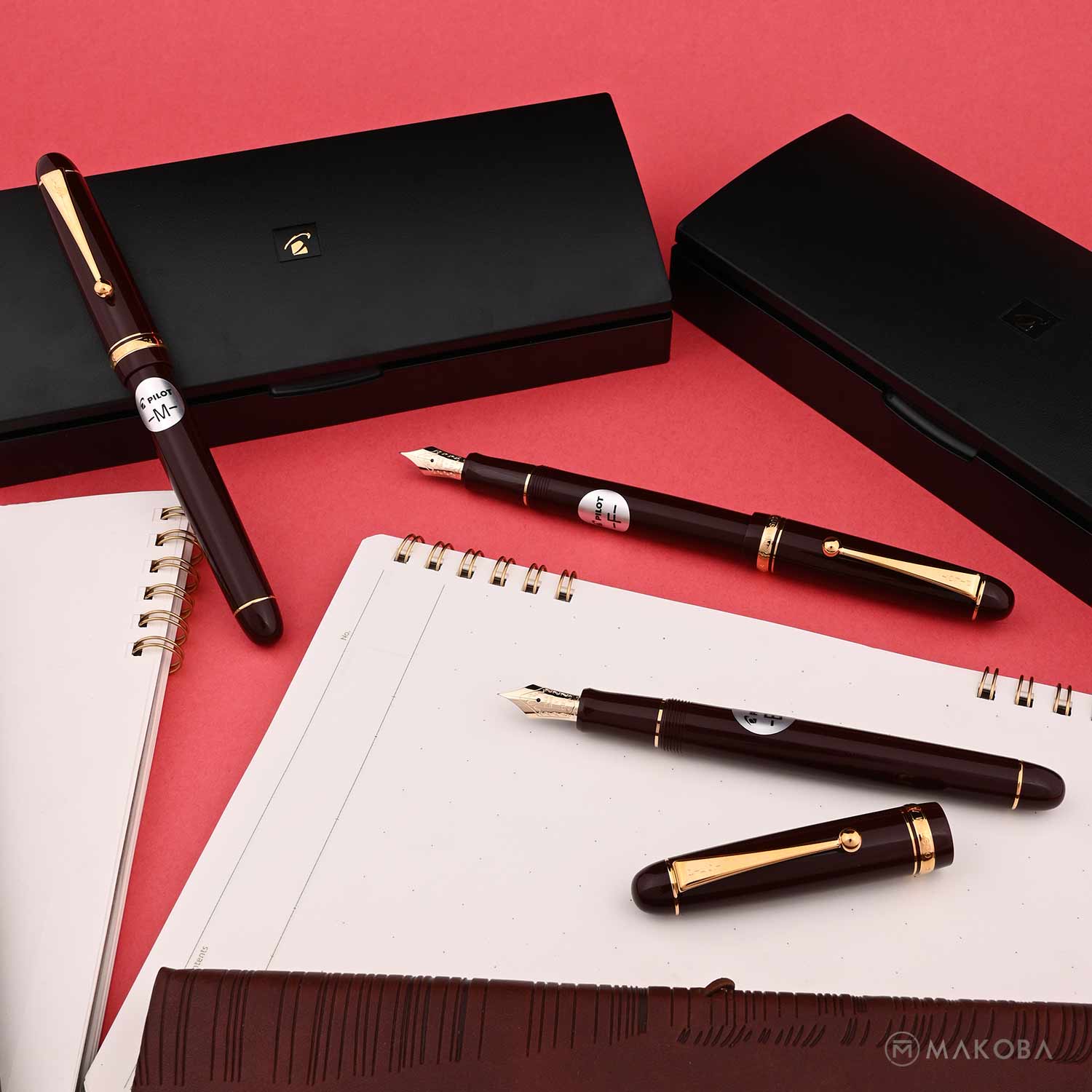 PILOT | CUSTOM 74 | 14K Gold| Fountain Pen | Deep Red GT | Extra Fine