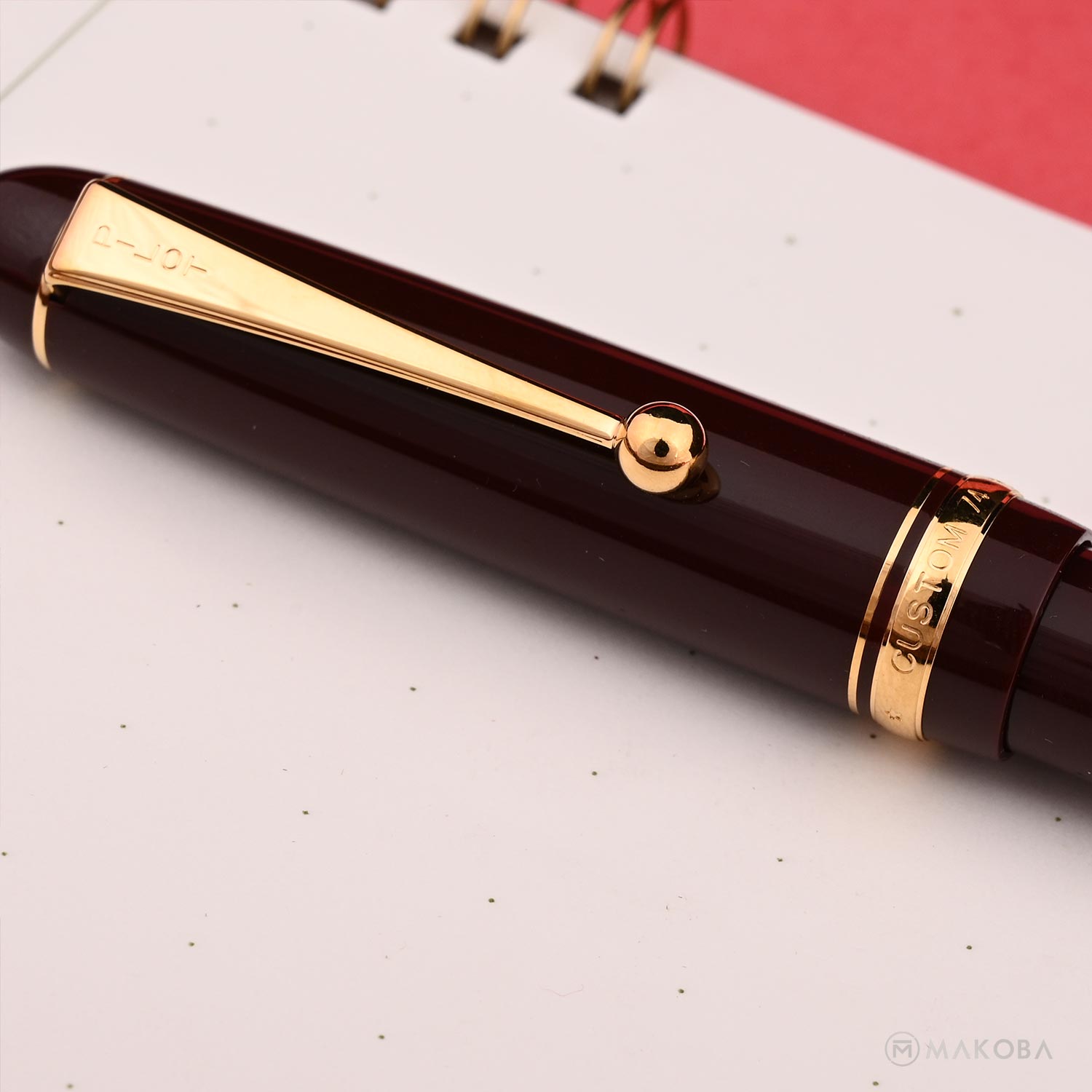 PILOT | CUSTOM 74 | 14K Gold| Fountain Pen | Deep Red GT | Extra Fine