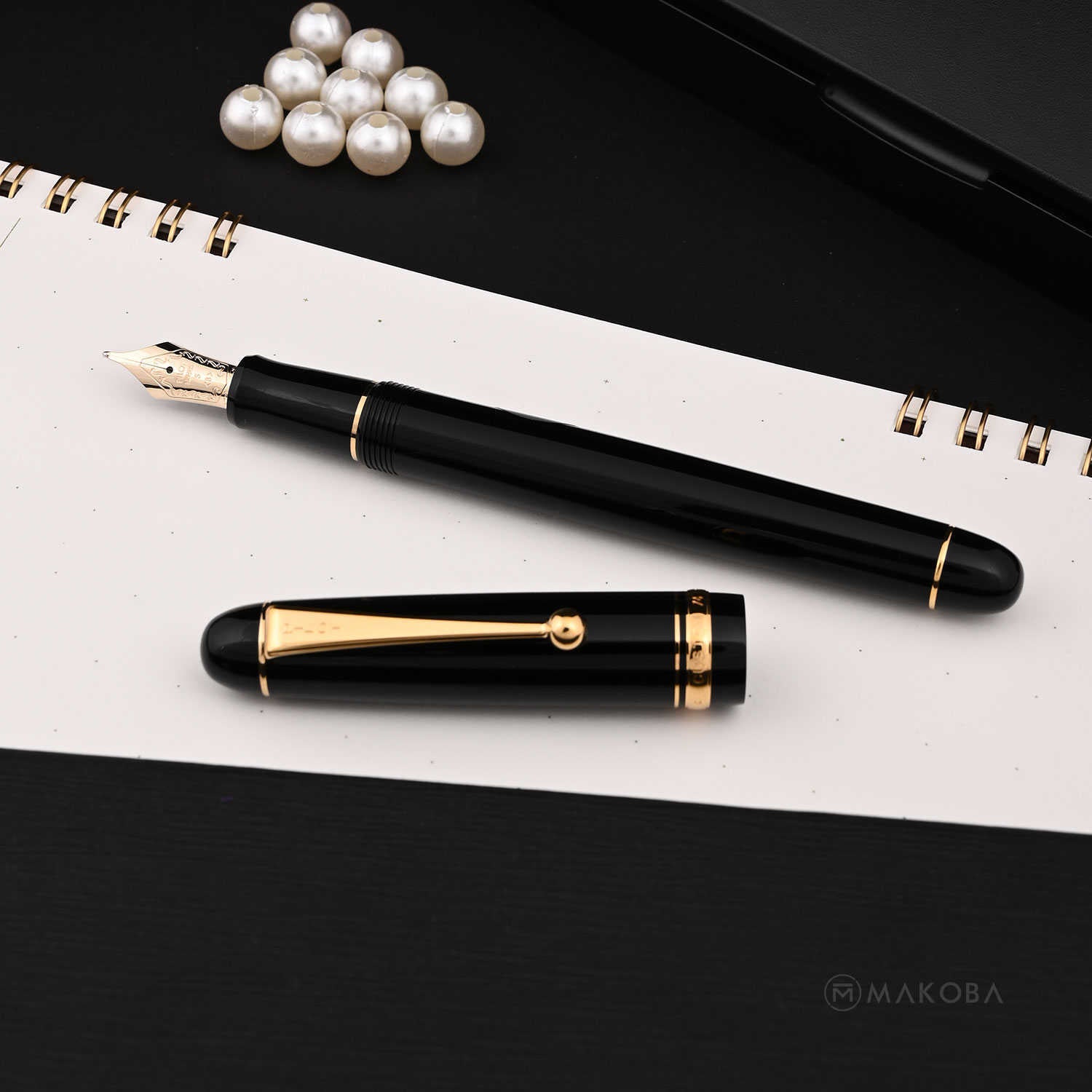 PILOT | CUSTOM 74 | 14K Gold| Fountain Pen | Black GT | Medium Fine