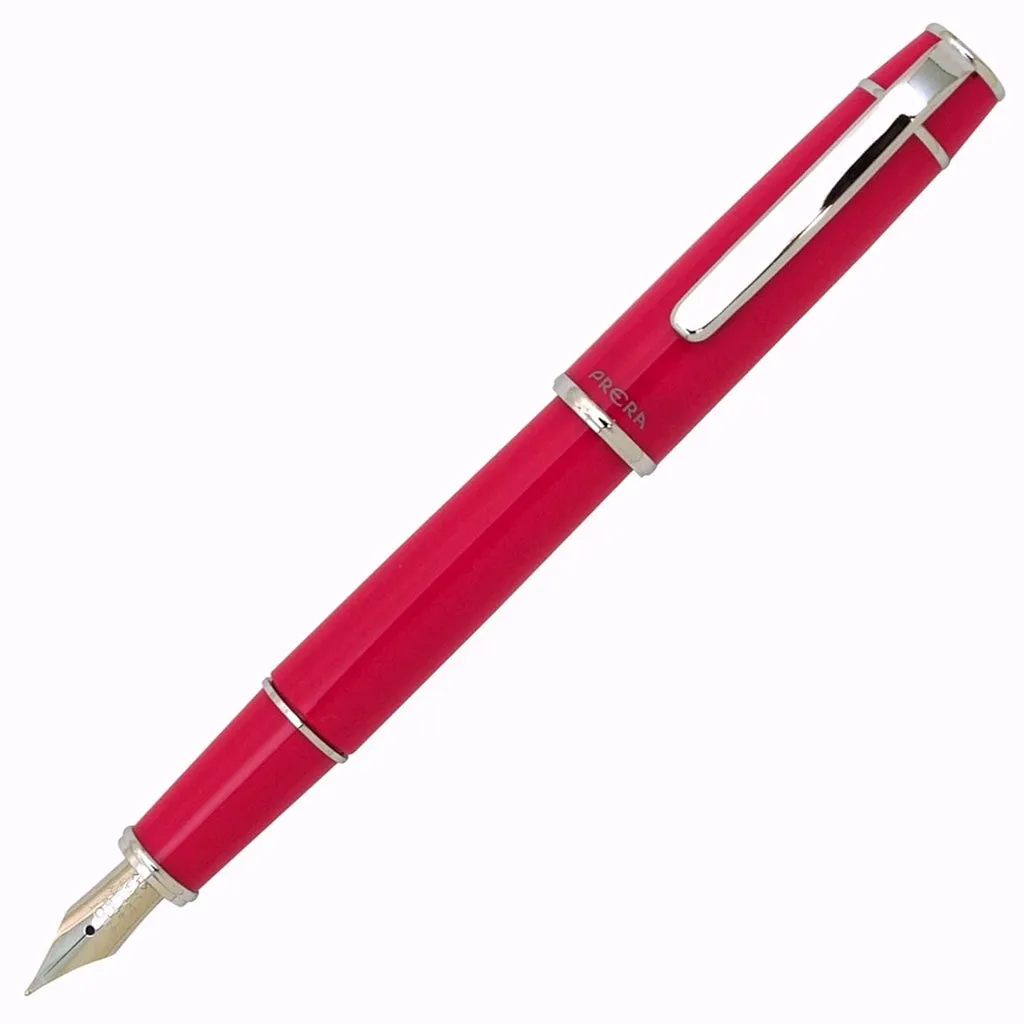 Pilot | PRERA | Stainless Steel | Fountain Pen | Vivid Pink | Medium