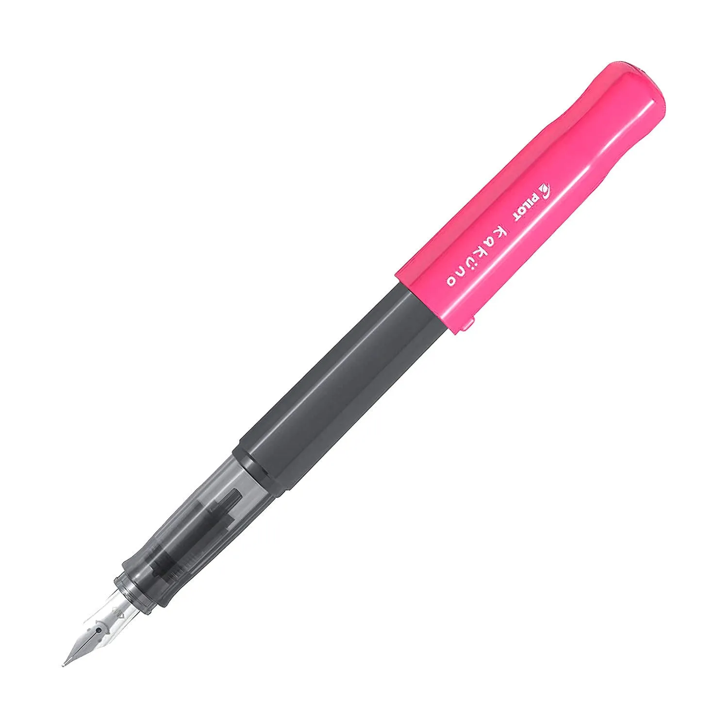 Pilot | KAKUNO | Stainless Steel | Fountain Pen | Pink & Grey| Extra Fine