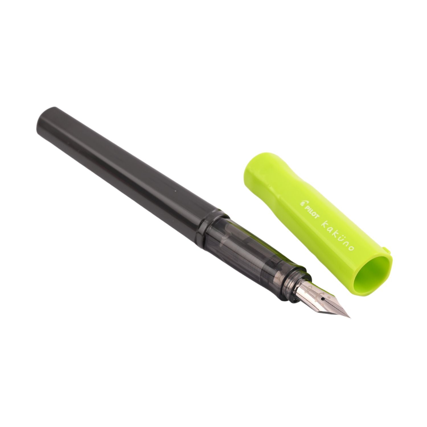 Pilot | KAKUNO | Stainless Steel | Fountain Pen | Light Green & Grey | Broad