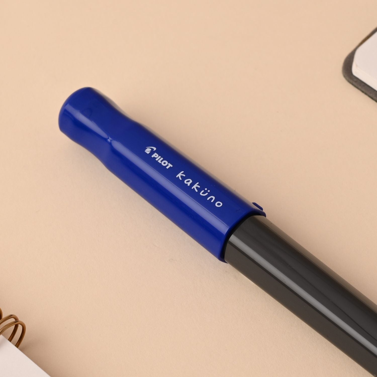 Pilot | KAKUNO | Stainless Steel | Fountain Pen | Blue & Grey | Medium