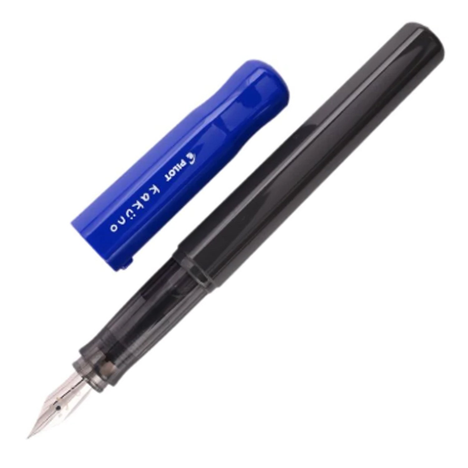 Pilot | KAKUNO | Stainless Steel | Fountain Pen | Blue & Grey | Broad