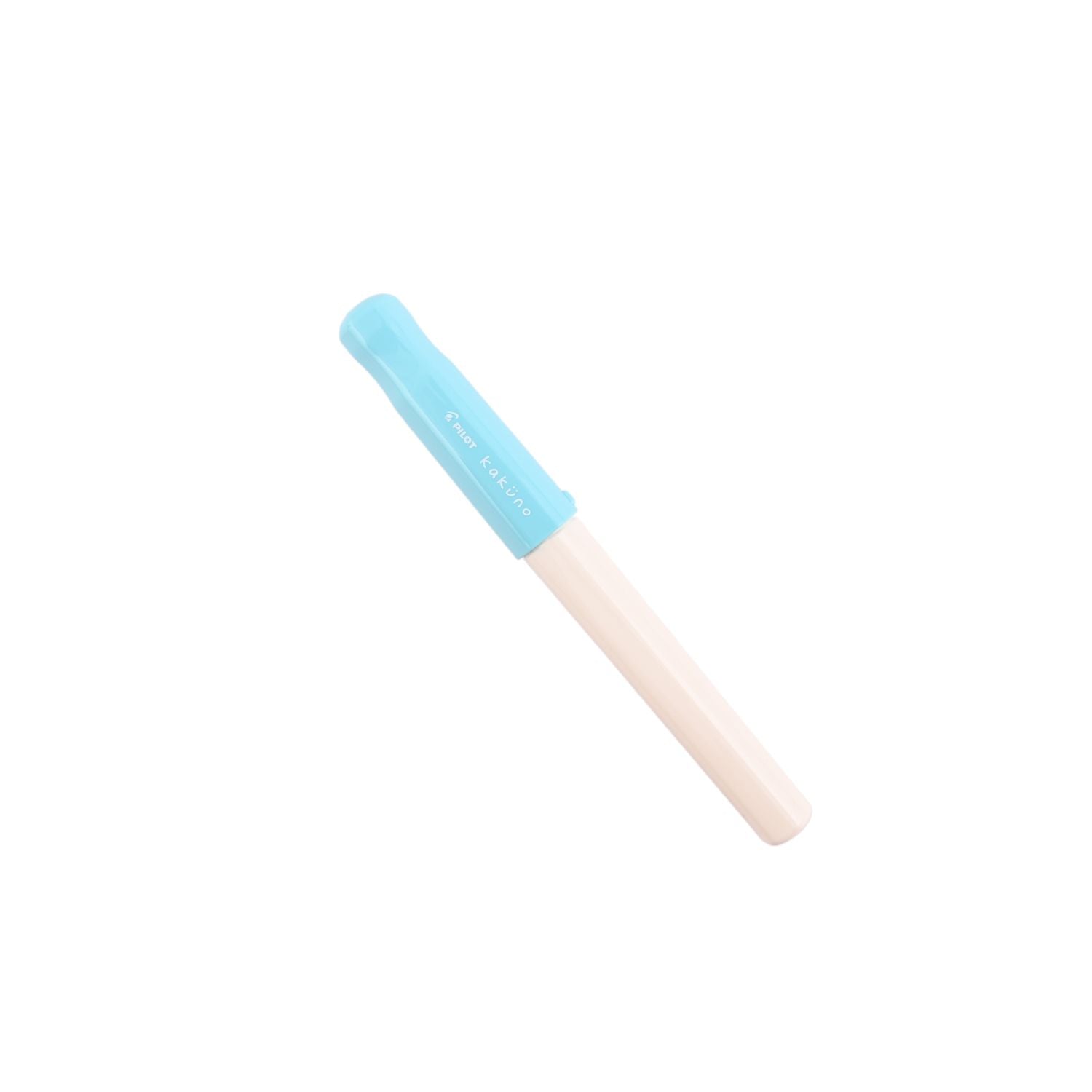 Pilot | KAKUNO | Stainless Steel | Fountain Pen | Soft Blue & White | Medium