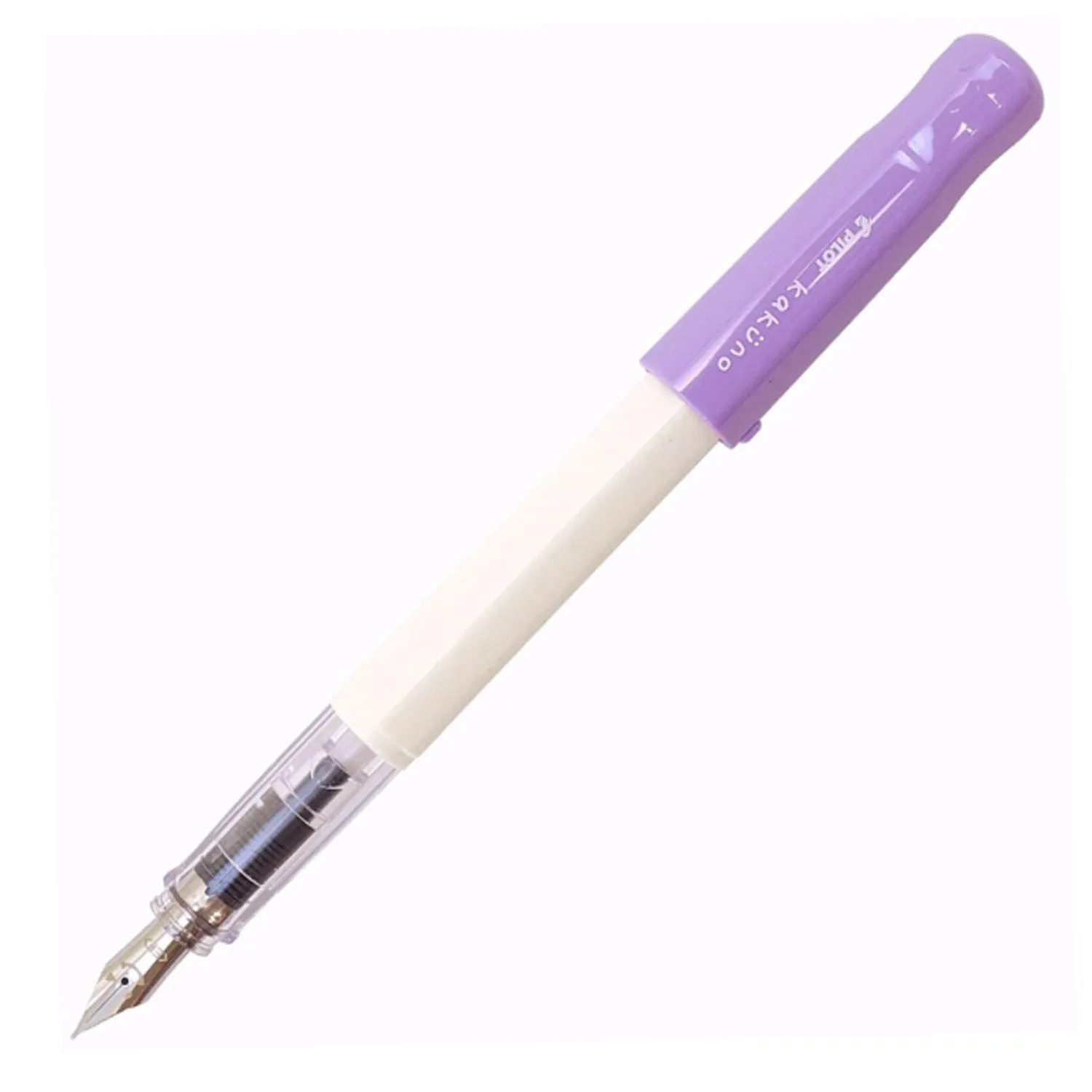 Pilot | KAKUNO | Stainless Steel | Fountain Pen | Soft Violet & White | Fine