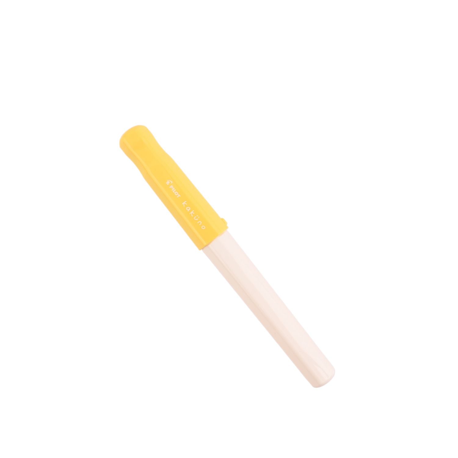 Pilot | KAKUNO | Stainless Steel | Fountain Pen |  Soft Yellow & White | Medium