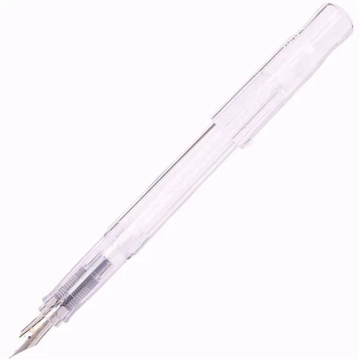 Pilot | KAKUNO | Stainless Steel | Fountain Pen | Clear | Broad