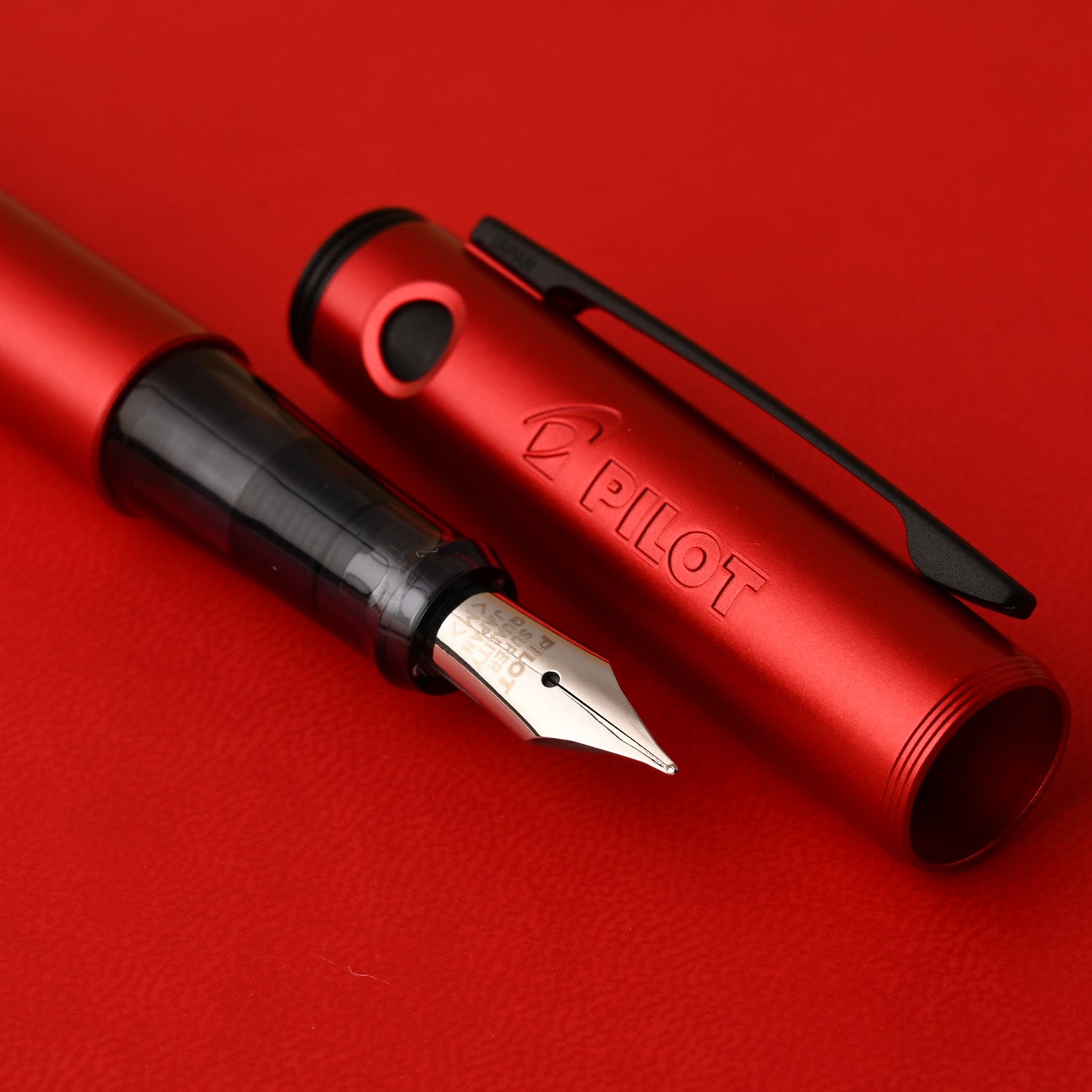 Pilot | EXPLORER SERIES | Stainless Steel | Fountain Pen | Metallic Red | Extra Fine